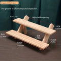 Add a touch of elegance with this handcrafted wooden riser shelf