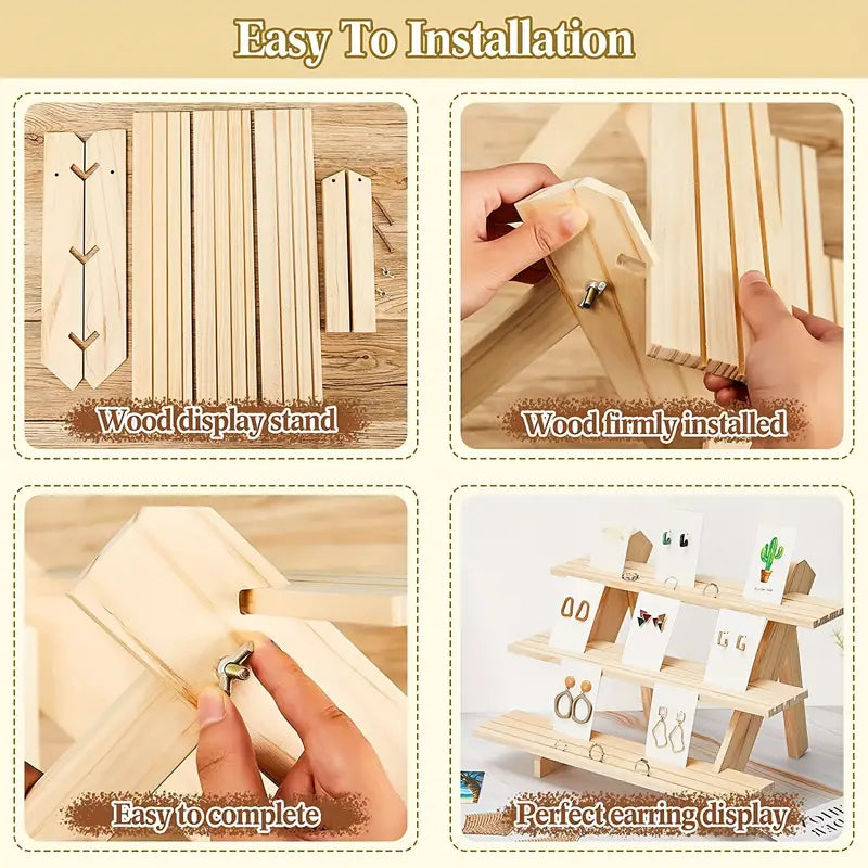 Add a touch of elegance with this handcrafted wooden riser shelf
