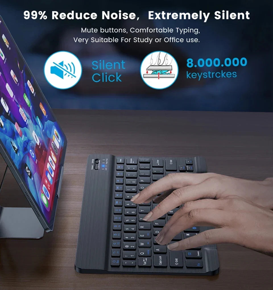 Bluetooth Wireless Keyboard & Mouse Combo for iPad Mac PC